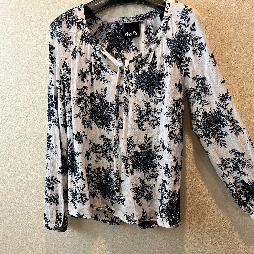 Embroidered Peasant Blouse